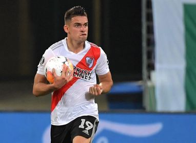 Con cuatro goles de Borré, River aplastó a Godoy Cruz Con cuatro goles de Borré, River aplastó a Godoy Cruz