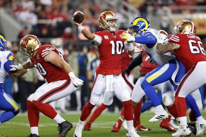 31-10. Garappolo hace la diferencia en la victoria de los 49ers sobre los Rams 31-10. Garappolo hace la diferencia en la victoria de los 49ers sobre los Rams