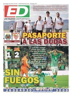 La portada de ESTADIO Deportivo para el domingo 8 de mayo de 2022