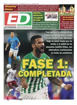La portada de ESTADIO Deportivo para el martes 21 de junio de 2022
